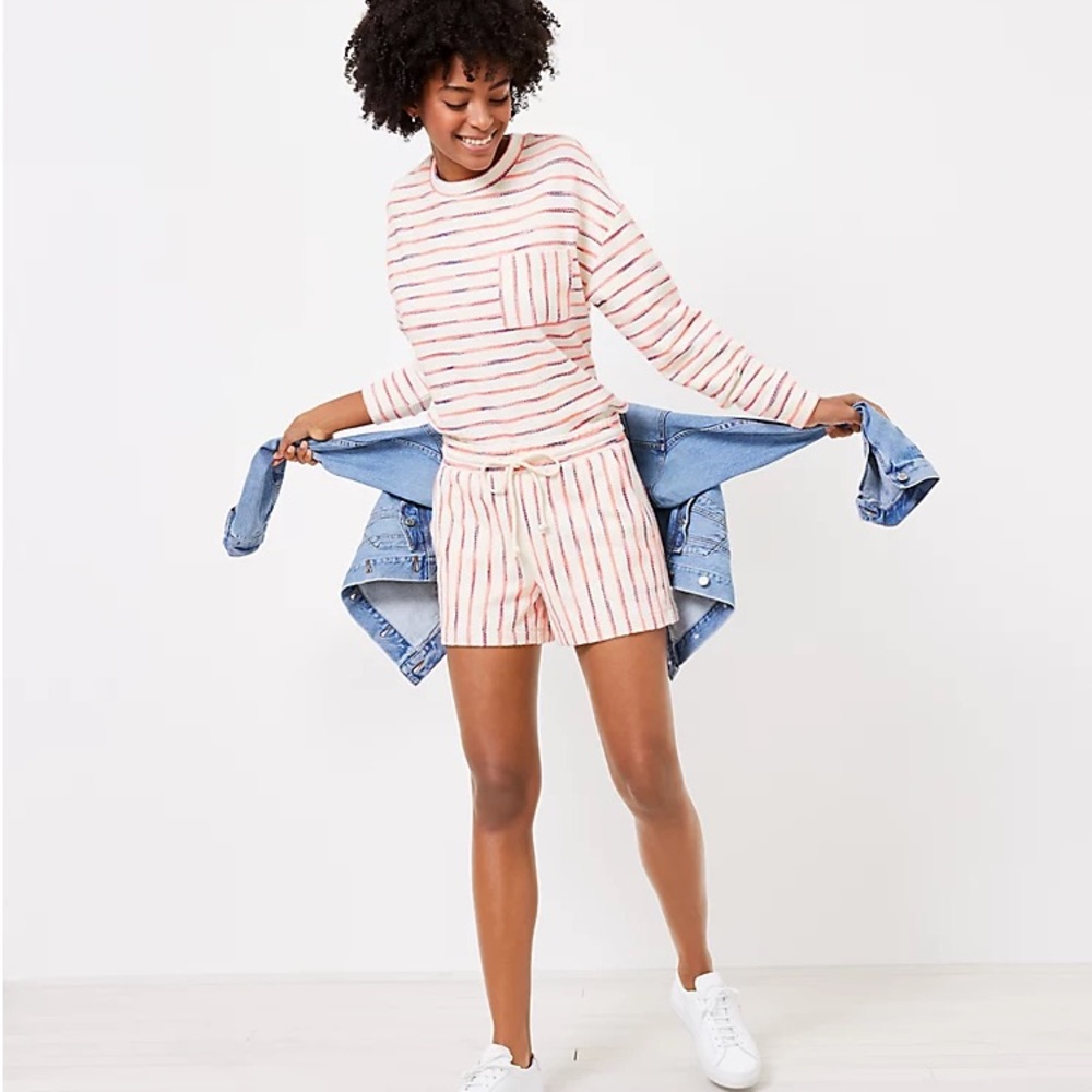 Lou & Grey Neon Striped Terry Set